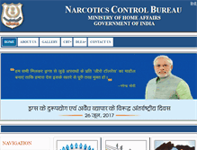 Tablet Screenshot of narcoticsindia.nic.in